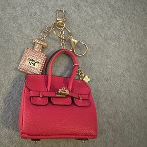 Pink Bag Charm / Key Ring